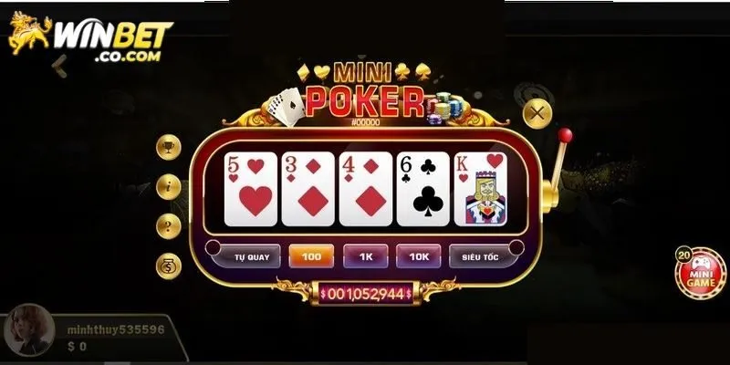 Vài nét về siêu phẩm Mini Poker hấp dẫn
